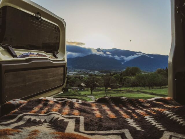 さてご安全に帰りますか💨  初車中泊キャンプがこんな絶景見れたら
今後のハードル上がってまう笑✨  #長野#いなかの風キャンプ場#中央アルプス#ジムニー
#車中泊